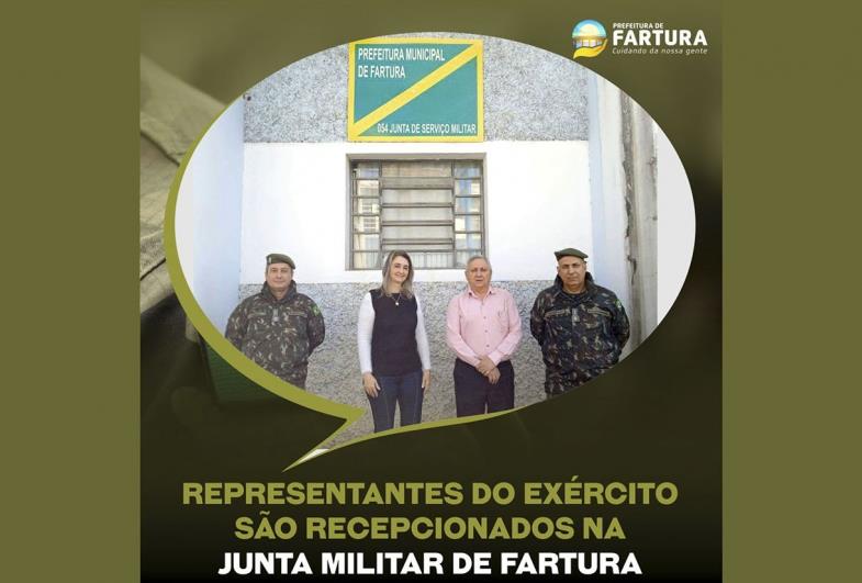 Representantes do Exército são recepcionados na Junta Militar de Fartura