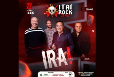 Ira é a primeira atração confirmada do Itaí Rock Fest