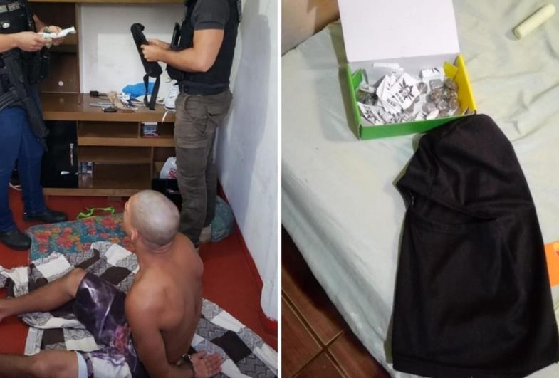 Polícia identifica e prende dupla que assaltou praça de pedágio; terceiro suspeito está foragido