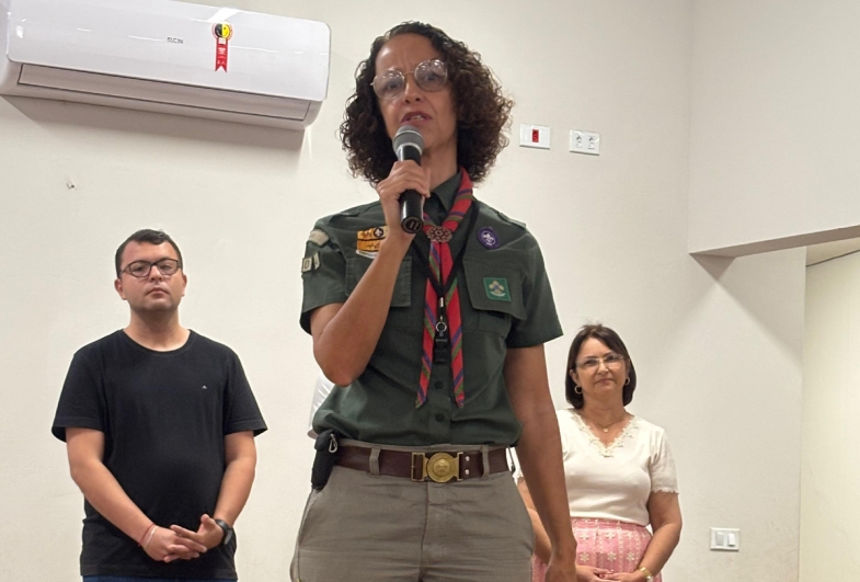 Luciane membro Grupo Escoteiro Pérola do Vale