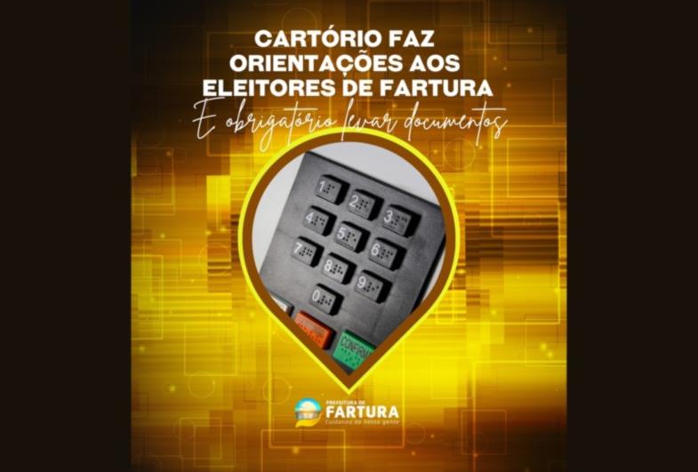 Cartório faz orientações aos eleitores de Fartura