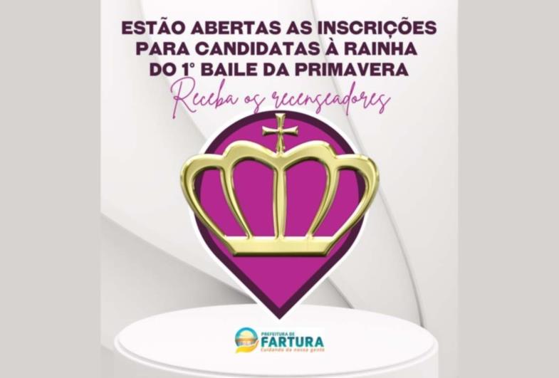 Estão abertas as inscrições para candidatas à Rainha do 1° Baile da Primavera