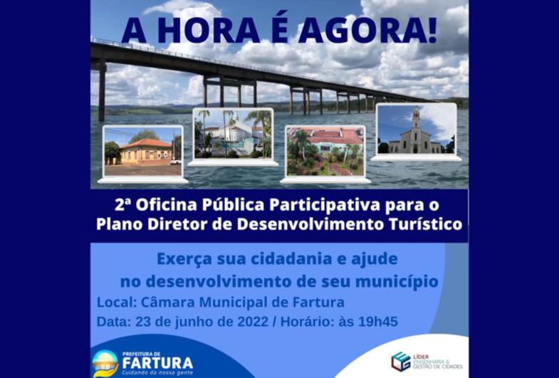 Prefeitura convoca moradores para 2ª Oficina Pública Participativa para o Plano Diretor de Desenvolvimento Turístico