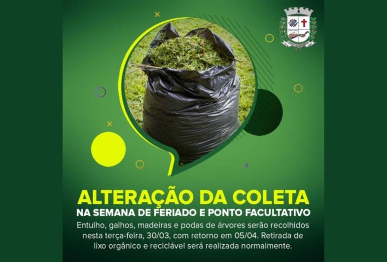 Equipe de Limpeza informa alteração na coleta na semana de feriado