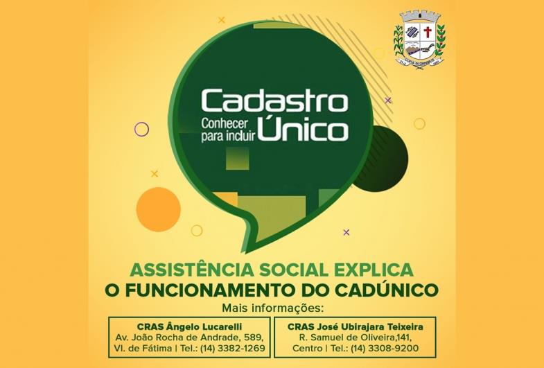 Assistência Social explica funcionamento do Cadastro Único