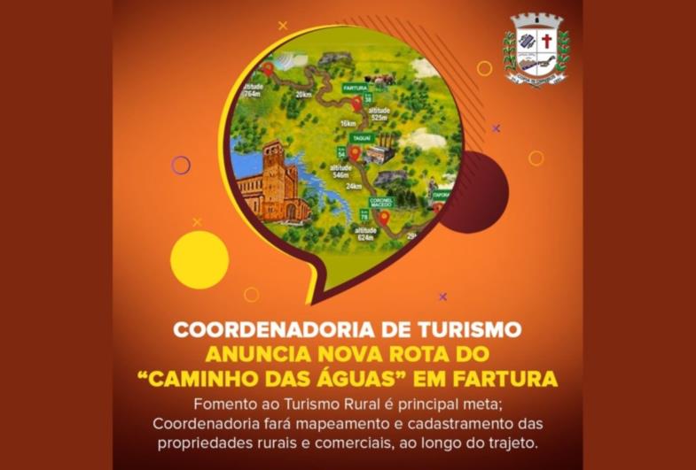 Coordenadoria de Turismo anuncia nova rota do “Caminho das Águas” em Fartura