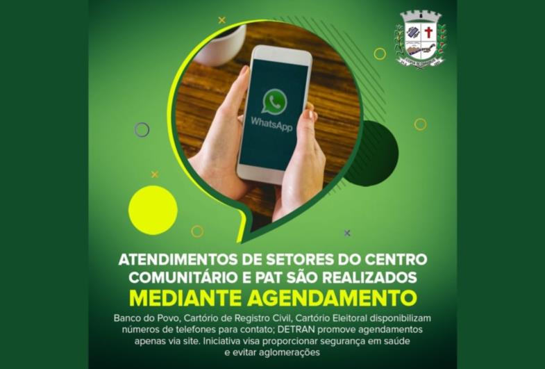 Atendimentos de setores do Centro Comunitário e PAT são realizados mediante agendamento