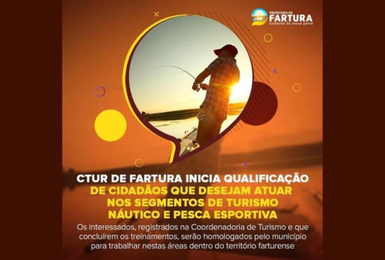 CTur de Fartura inicia qualificação de cidadãos que desejam atuar nos segmentos de Turismo Náutico e Pesca Esportiva