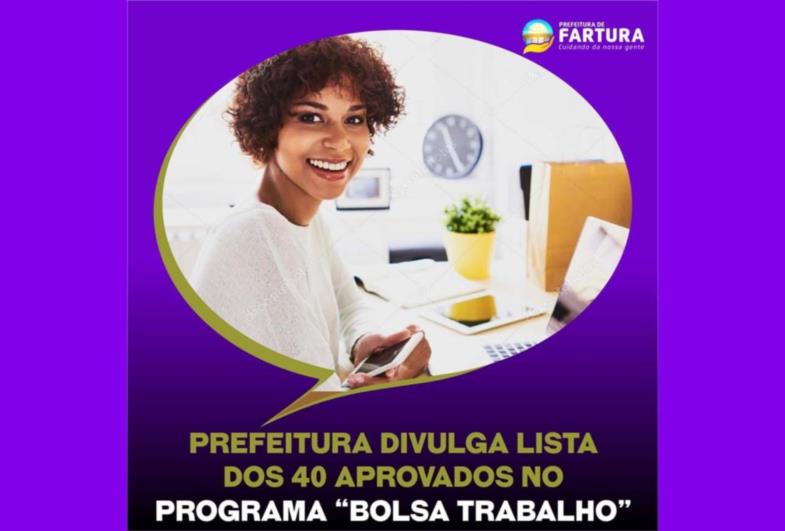 Prefeitura divulga lista dos 40 aprovados no Programa “Bolsa Trabalho” 