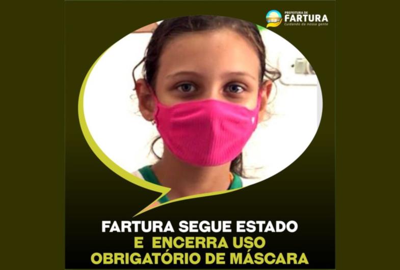 Fartura segue Estado e encerra a obrigatoriedade do uso de máscara em ambientes fechados