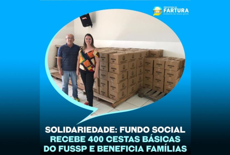 Solidariedade em alta: Fundo Social recebe 400 cestas básicas do FUSSP e beneficia famílias