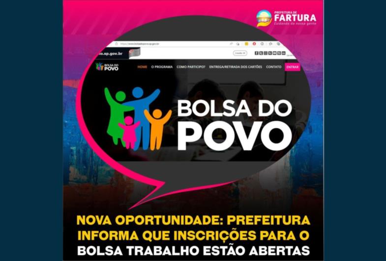 Nova oportunidade: Prefeitura informa que inscrições para o Bolsa Trabalho estão abertas