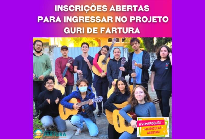 Inscrições abertas para ingressar no Projeto Guri de Fartura