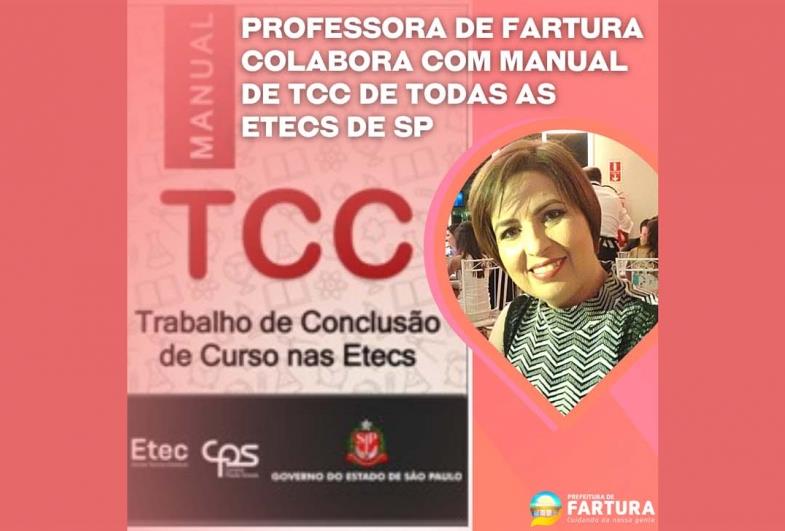 Professora de Fartura colabora com manual de TCC de todas as ETECs de SP