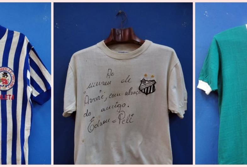 Museu Municipal conserva camisas com autógrafos de grandes craques do futebol