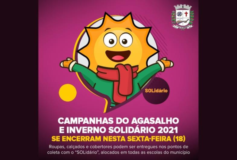 Campanhas do Agasalho e Inverno Solidário 2021 se encerram nesta sexta-feira (18)