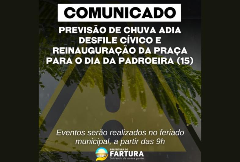 Previsão de chuva adia Desfile Cívico e Reinauguração da Praça para o Dia da Padroeira (15)