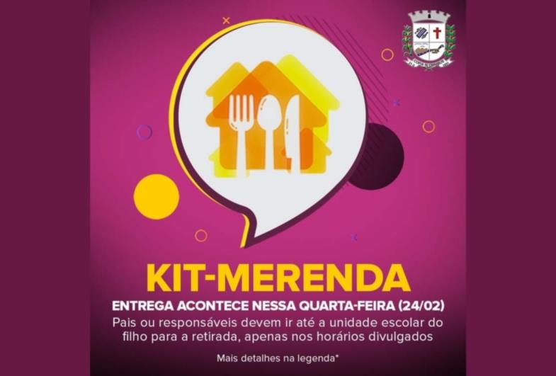 Educação entrega Kit Merenda nesta quarta-feira
