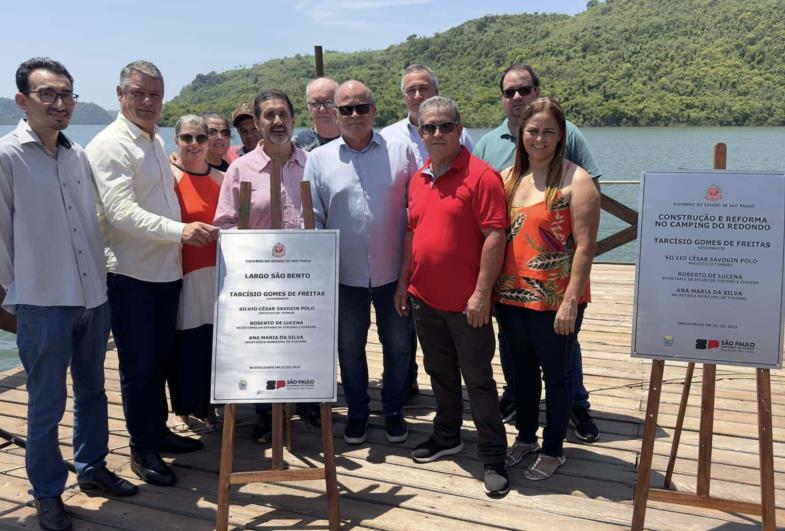 Inaugurações das obras no Camping Redondo em Timburi 