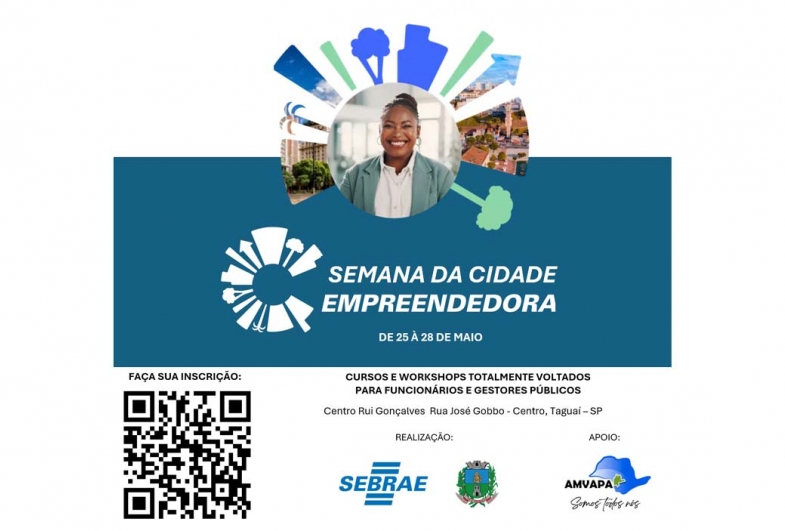 Sebrae-SP realiza Semana da Cidade Empreendedora com workshops e cursos gratuitos em Taguaí 