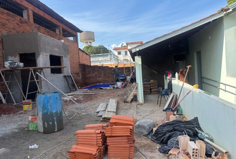 Obras de reforma do  prédio do Samu seguem em andamento