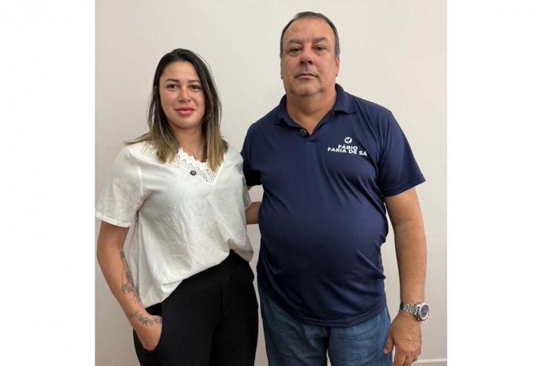 Vereadora Ana Carla e assessor do deputado Cristiano David