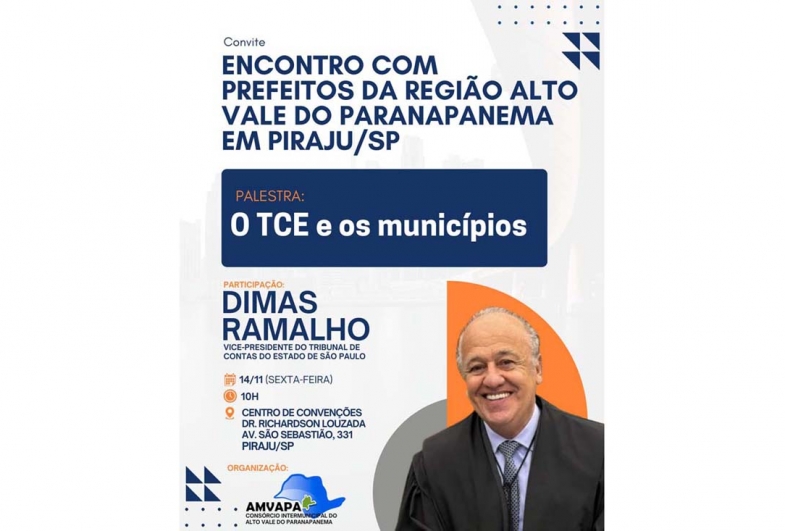 Encontro de prefeitos  em Piraju acontece  nesta sexta, 14 