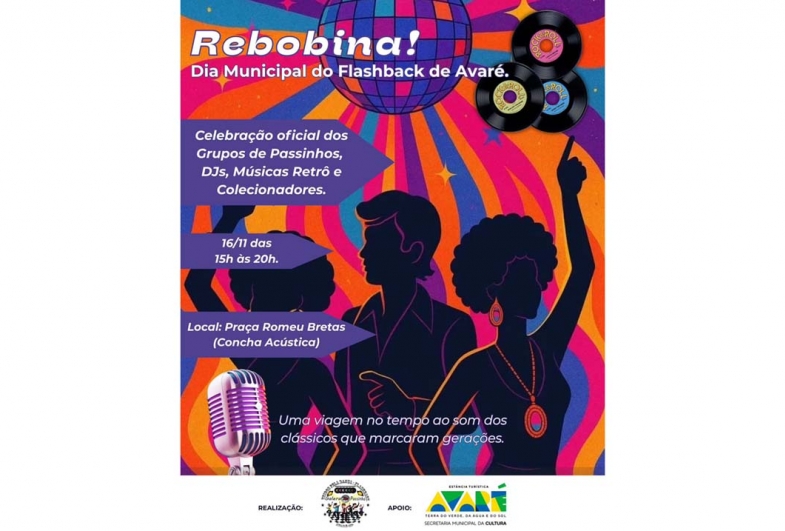 Balada flashback vai agitar Concha Acústica de Avaré neste domingo, 16