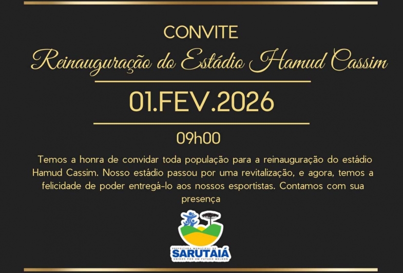 Sarutaiá reinaugura estádio Hamud Cassim no domingo (1)