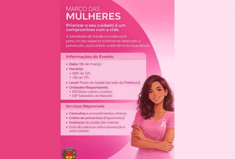 Secretaria de Saúde de Coronel Macedo promove Dia Especial da Mulher com atendimentos e ações preventivas