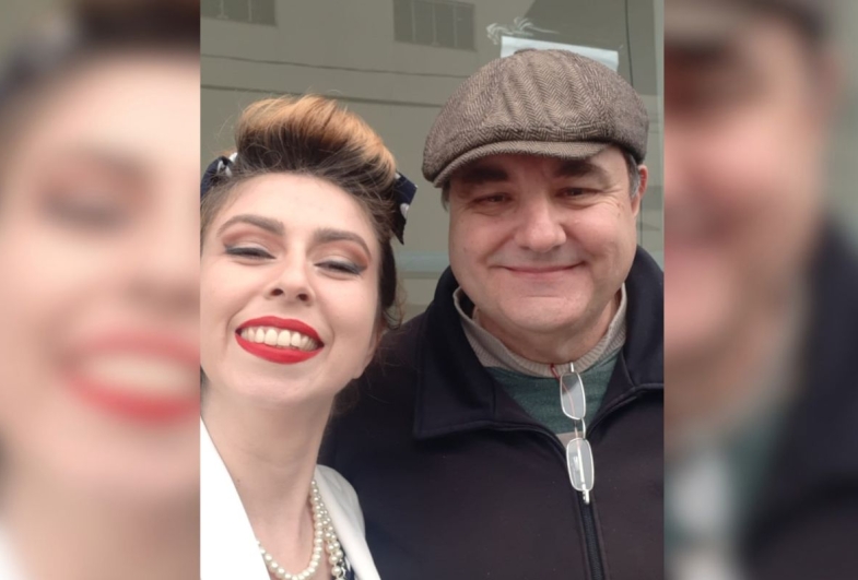Amanda Gabrielle e  Cláudio Paulucci