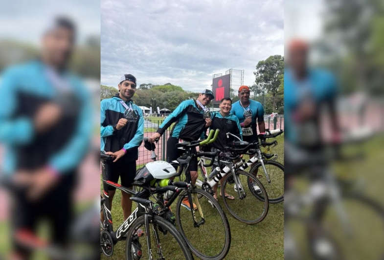 Atletas representam Avaré em competição internacional de triatlo