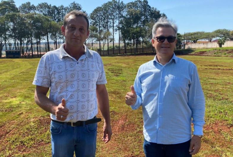 Começam as obras do estádio Hamud Cassim de Sarutaiá 