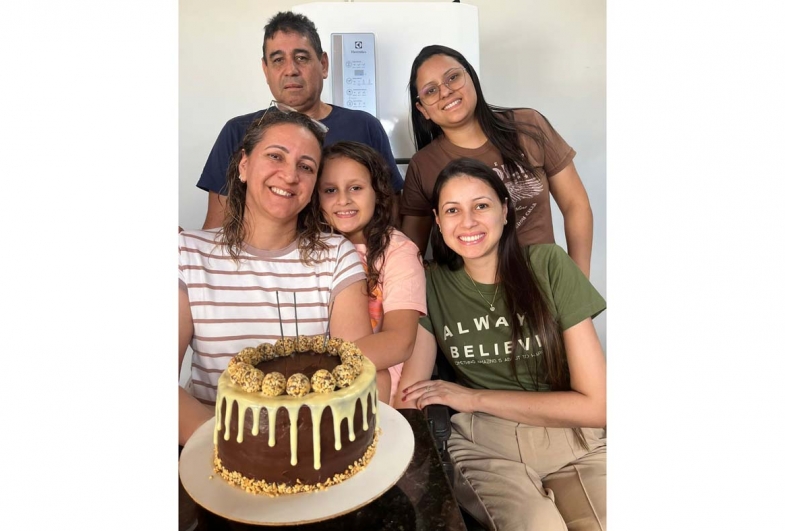 Hélio, Juliana, Lívia, Maria Eduarda, Maria Júlia