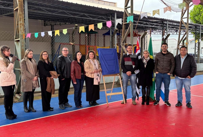 Taguaí inaugura reforma da Escola Municipal Arlindo Bérgamo