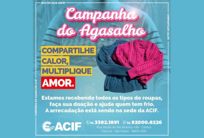 Acif inicia “Campanha do Agasalho” em Fartura 