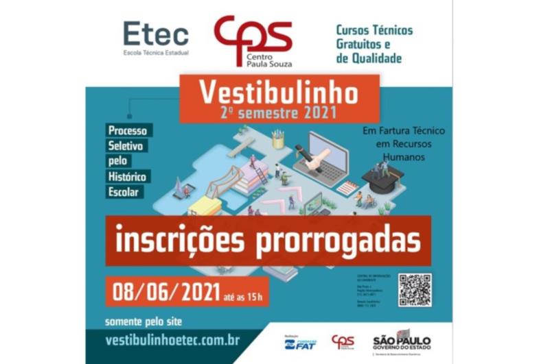 Etec de Fartura prorroga prazo para inscrições 