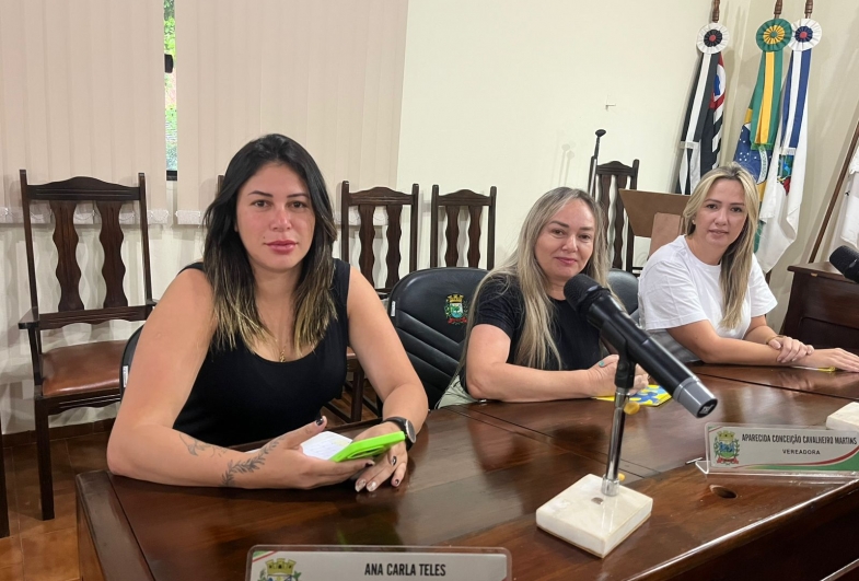 Vereadoras, Ana Carla Teles, Conceição e Camila Bagnatori