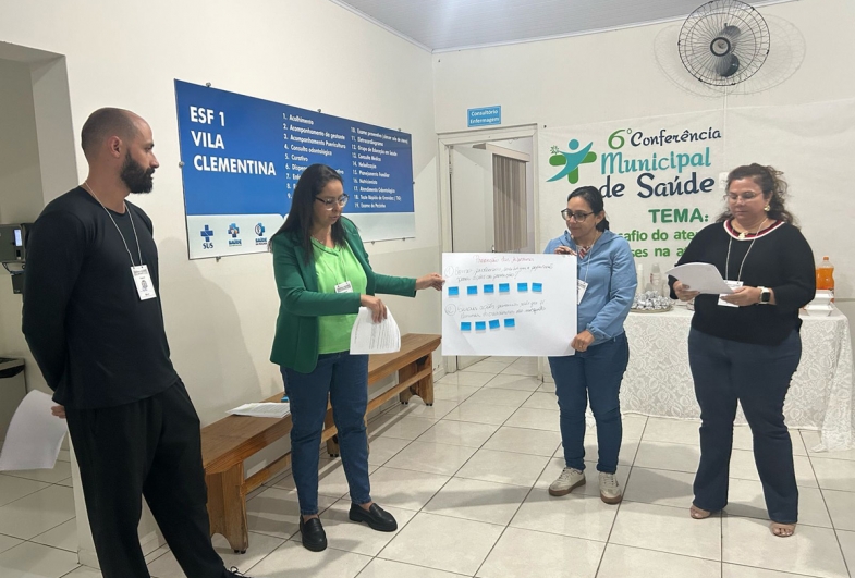 Grupos formados por servidores públicos que apresentaram as propostas na conferência
