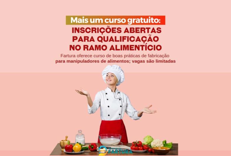 Mais um curso gratuito: Inscrições abertas para qualificação no ramo alimentício