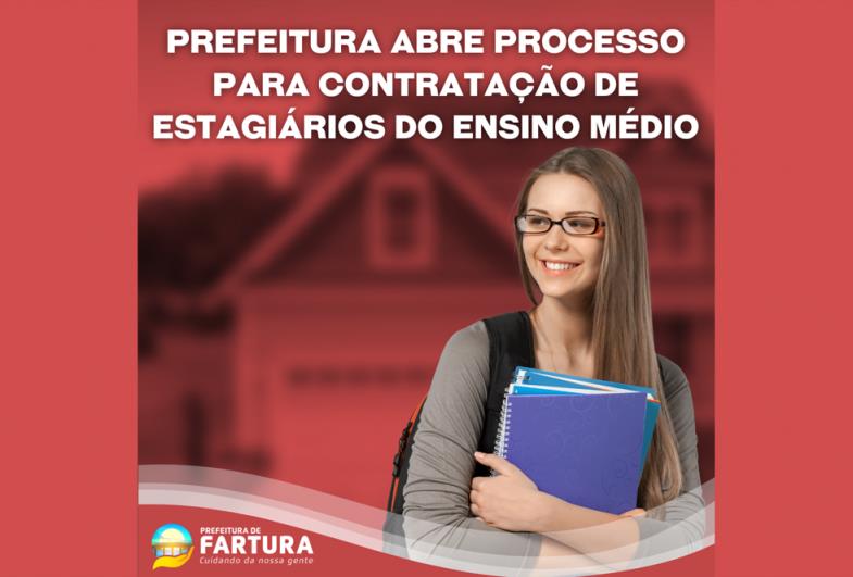 Inédito: Prefeitura abre processo para contratação de estagiários do Ensino Médio