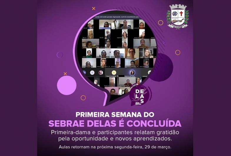 Aulas do “Sebrae Delas” recomeçam na próxima segunda-feira (29/03)