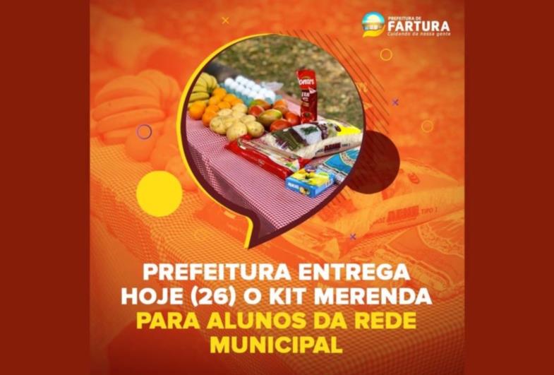 Prefeitura entrega hoje (26) o Kit Merenda para alunos da rede municipal