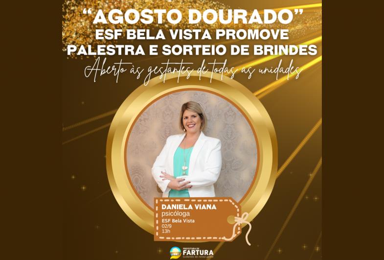 “Agosto Dourado”: ESF Bela Vista promove palestra e sorteio de brindes