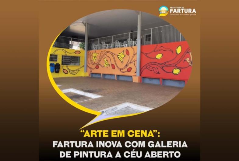 “Arte em Cena”: Fartura inova com galeria de pintura a céu aberto
