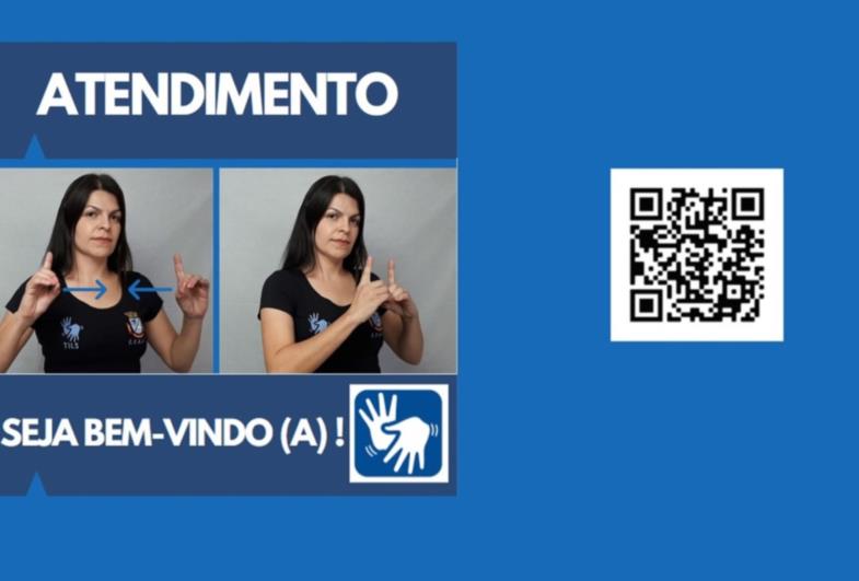 Departamentos municipais vão receber placas em Libras