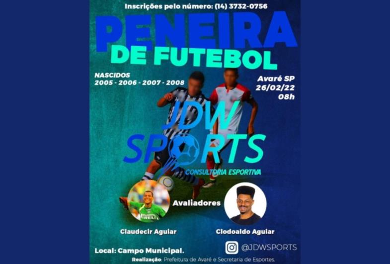 Campo Municipal de Avaré recebe Peneira de Futebol neste sábado