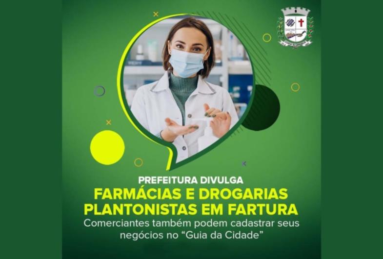 Prefeitura divulga farmácias e drogarias plantonistas em Fartura