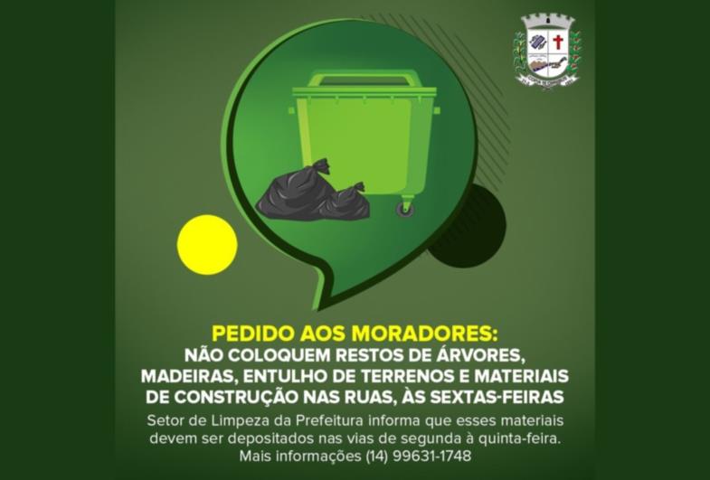 Equipe de Limpeza reforça orientações aos moradores