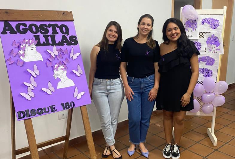 Coordenadoria de Direitos da Mulher leva conscientização sobre o Agosto Lilás ao GAMA
